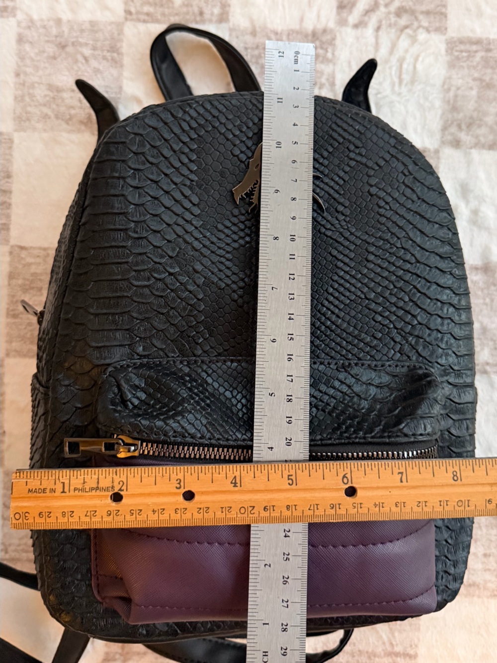 NWOT Disney Villain Black Dragon Maleficent Backpack - Picture 6 of 6